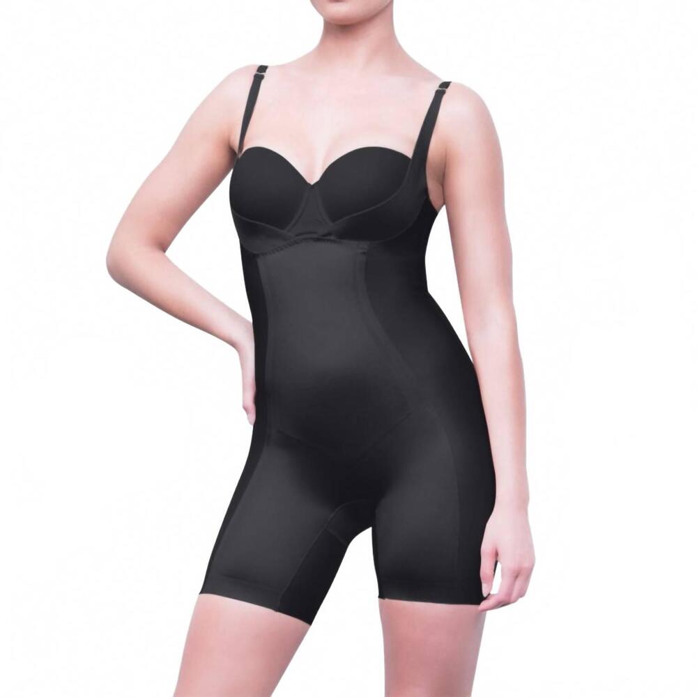NEW BODY HUSH glamour star torsette body shaper in black